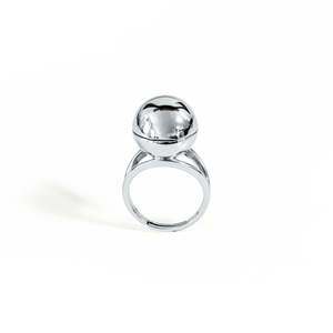 Sphere Secret Ring - Silver